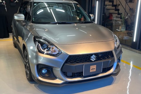 スズキ　スイフトスポーツ　PROTECS　PRO－７セラミックコーティング　愛知県のHさま、今回で3台目のご依頼です。